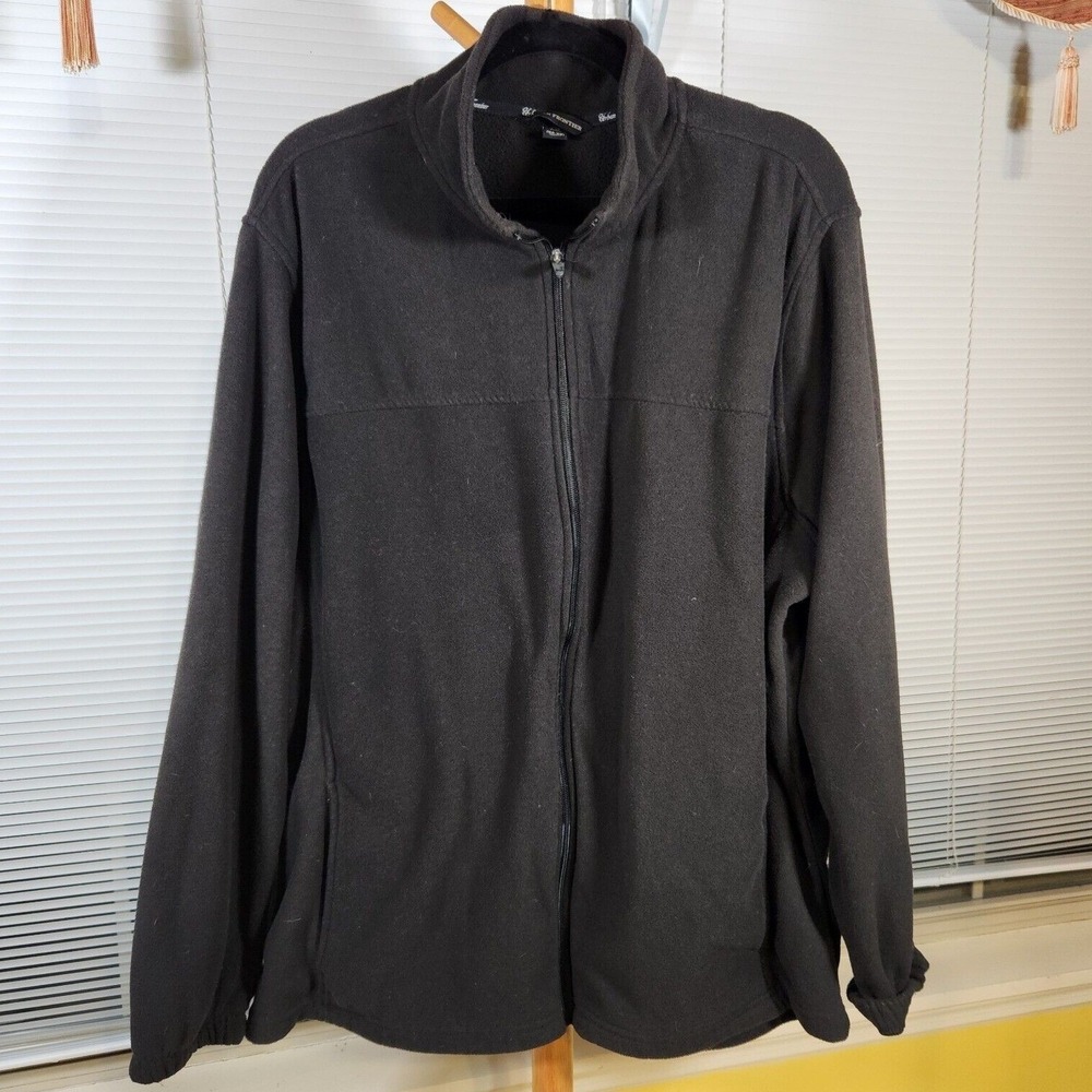 Urban Frontier $58 XXL 50-52 Black Full Zip Fleece Basic Jacket Outdoor Core